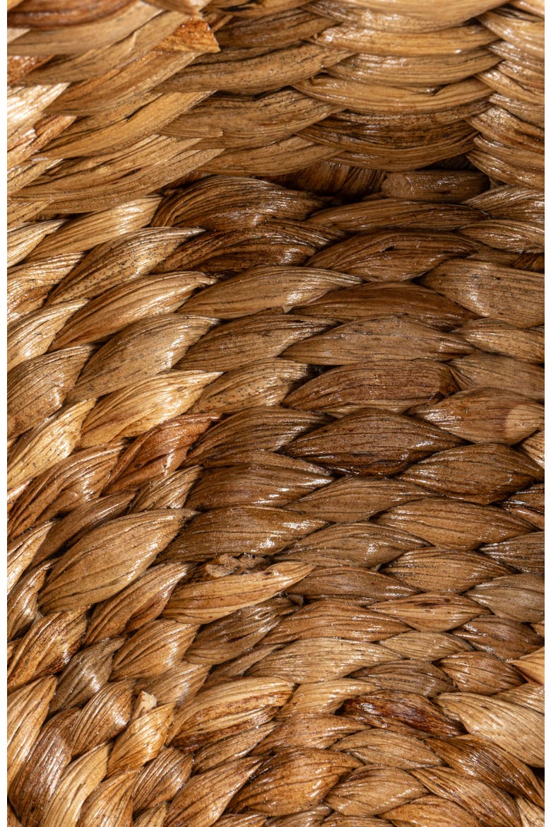 Gouda Southwestern Hand-Woven Hyacinth Circular Nesting Baskets with Wood Lids, Natural, Alternate, color, Natural