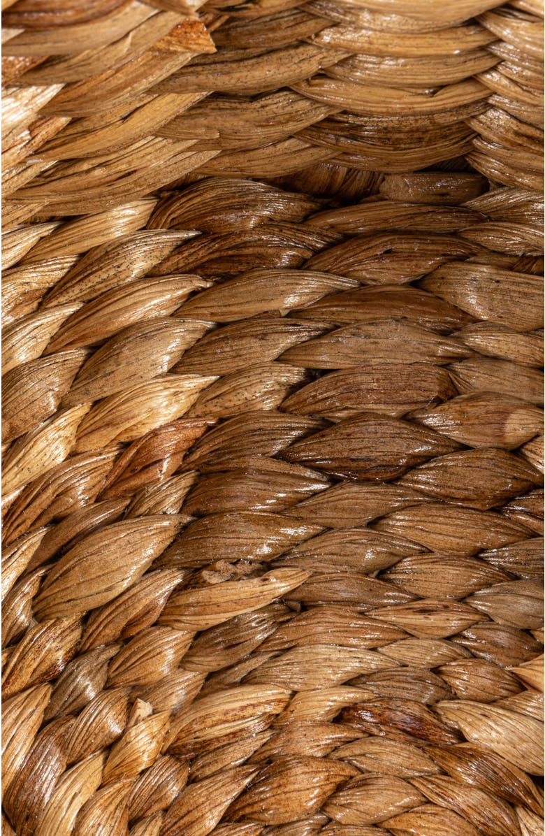 HAPPIMESS Gouda Southwestern Hand-Woven Hyacinth Circular Nesting Baskets with Wood Lids, Natural, Alternate, color, Natural