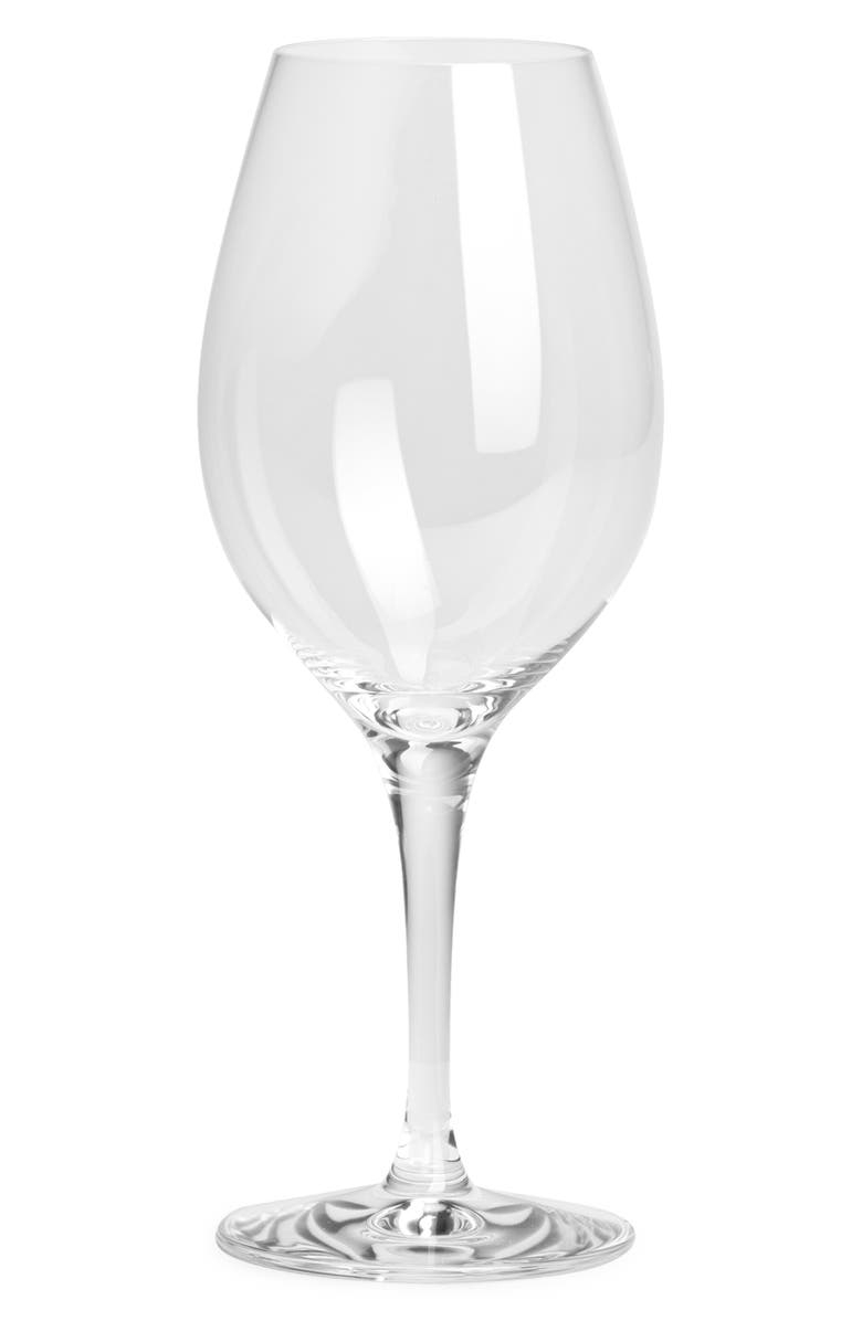 Orrefors More Set of 4 Wine Glasses, Alternate, color, White
