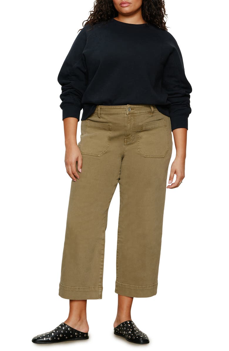 Sanctuary The Marine Crop Wide Leg Jeans, Alternate, color, 