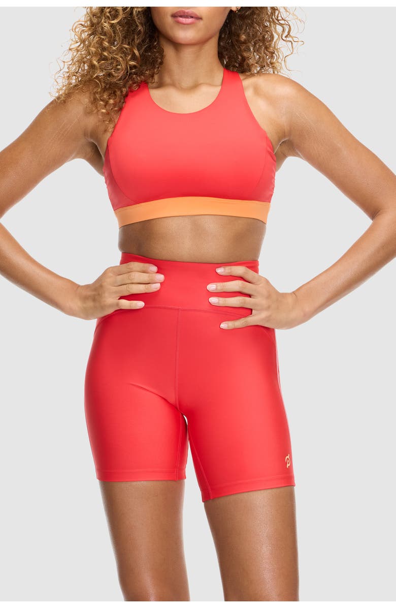 Peloton Endurance Light Double Up Bra, Alternate, color, Hibiscus