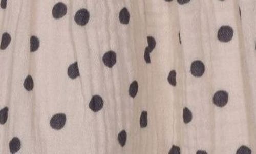 Iris & Ivy Smocked Polkadot Dress In Neutral
