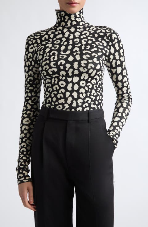 Silk Blend Turtleneck Sweater