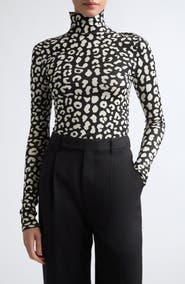 Carolina Herrera Silk Blend Turtleneck Sweater