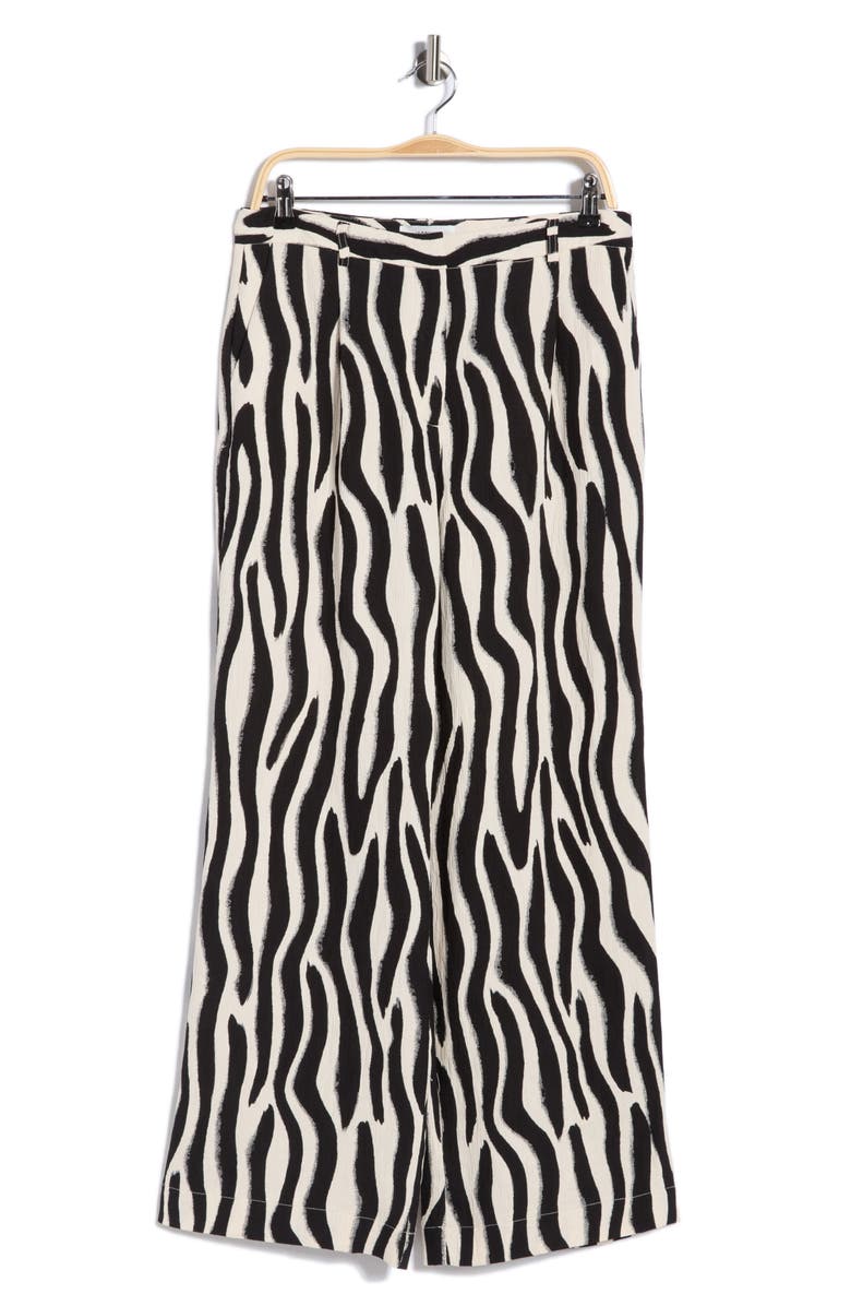 JASON WU Zebra Stripe Wide Leg Pants, Main, color, Zebra Print