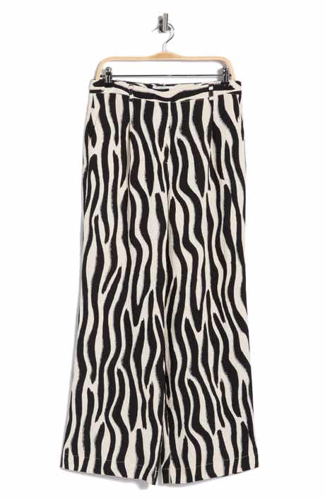 JASON WU Zebra Stripe Wide Leg Pants