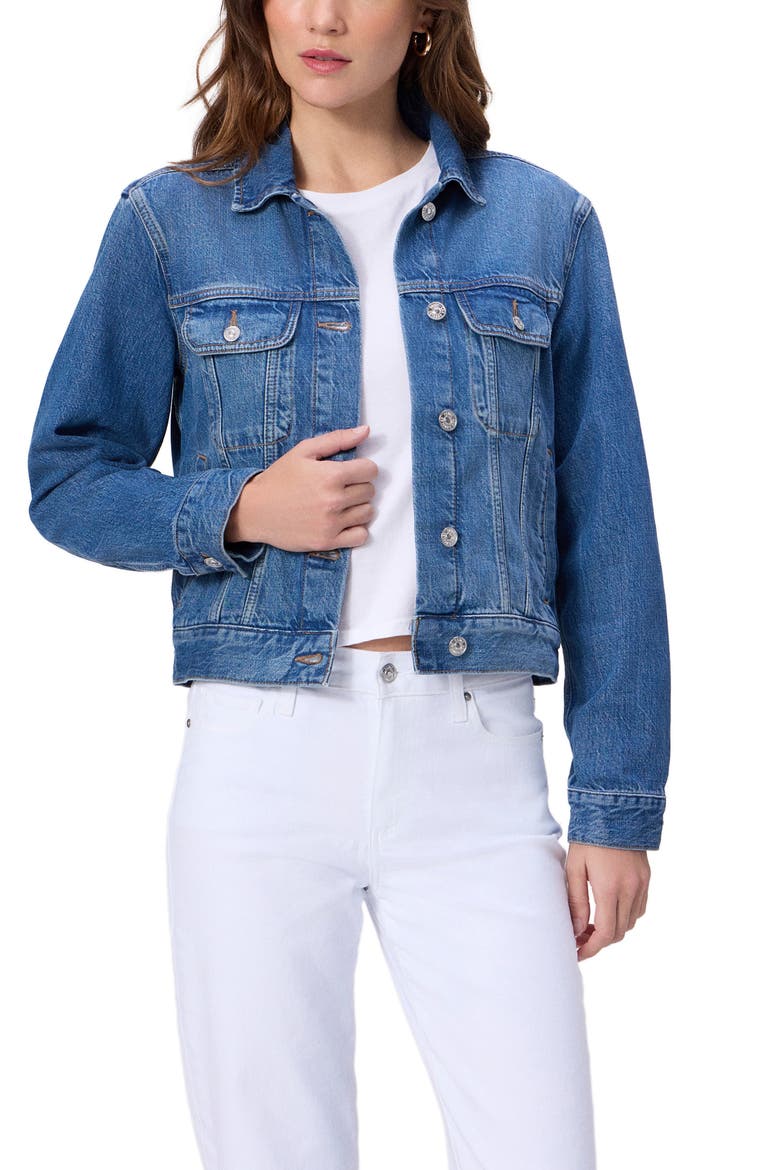 Mari Denim Trucker Jacket, Alternate, color, CATAMARAN