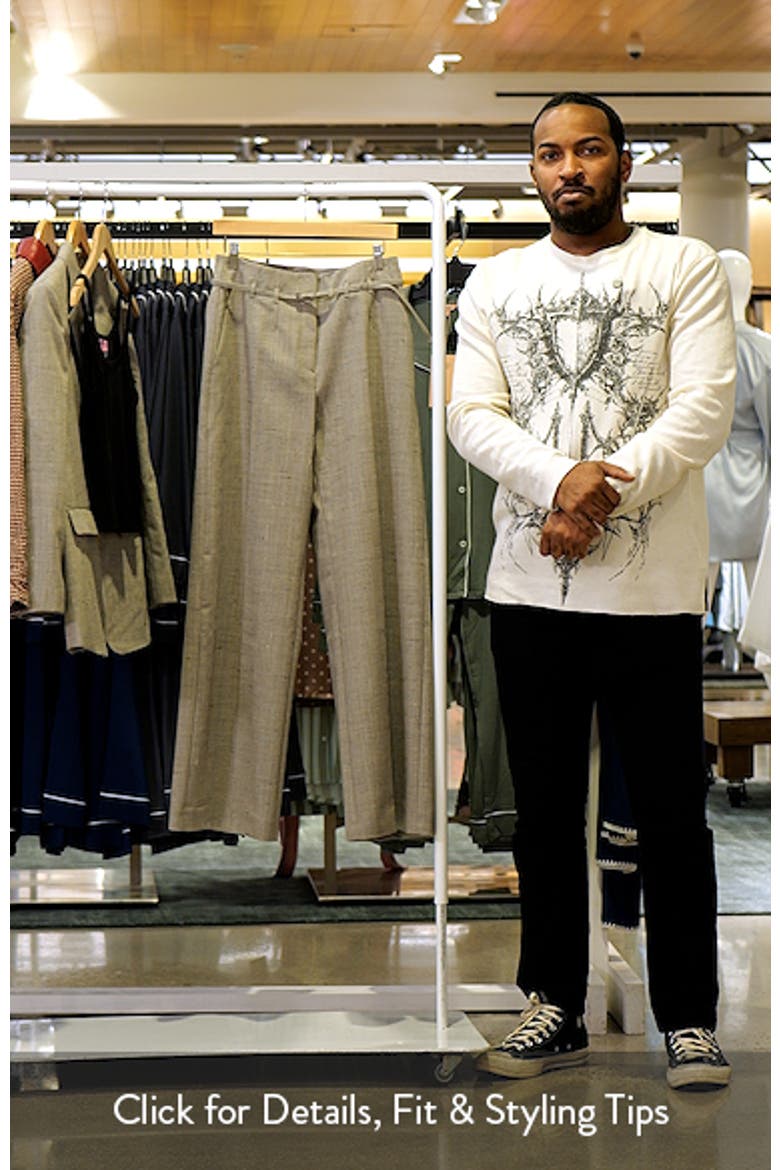 Tiana Belted High Waist Virgin Wool Blend Wide Leg Pants video