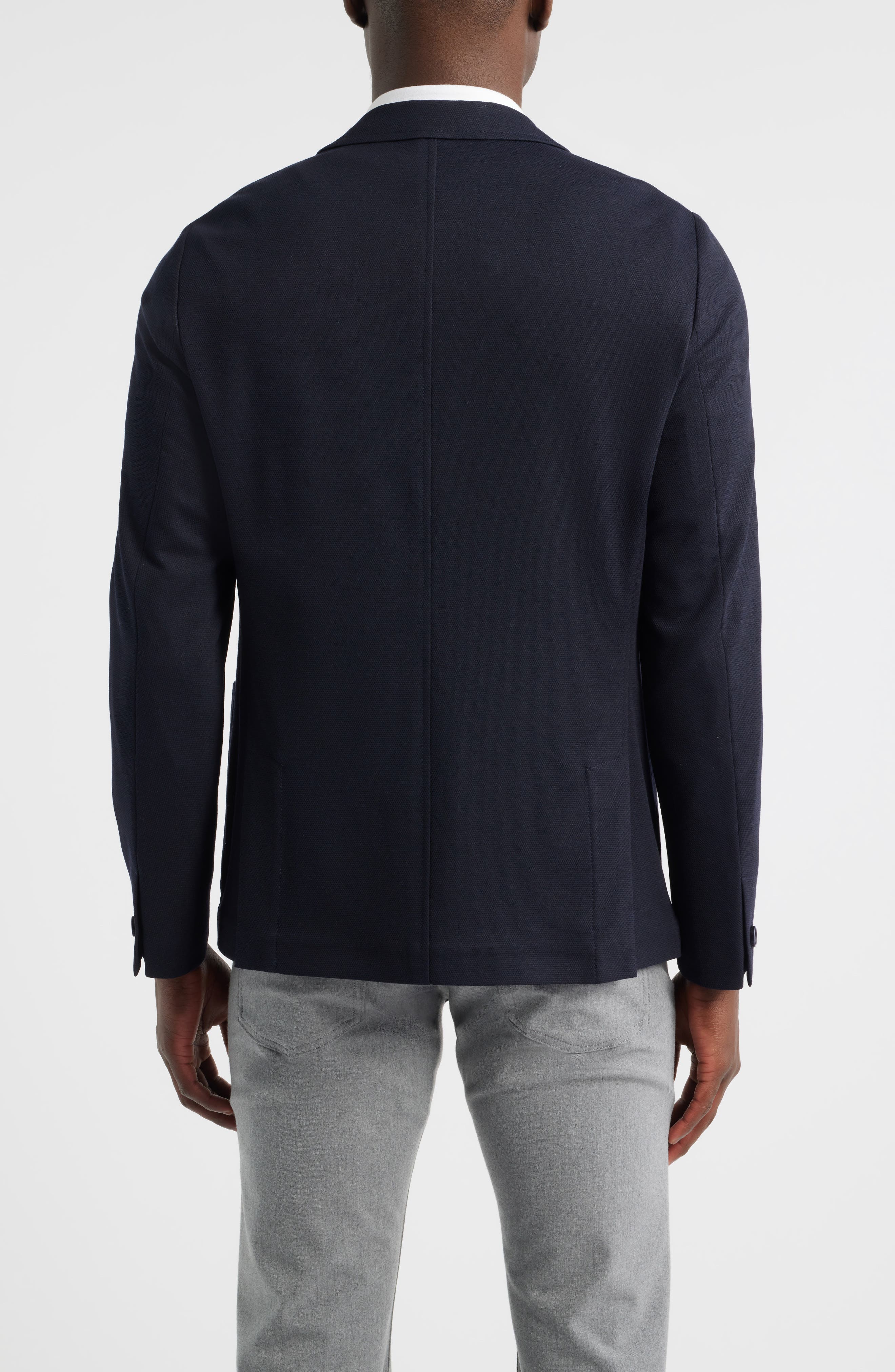 Futimo Textured Knit Navy Blazer - image 2
