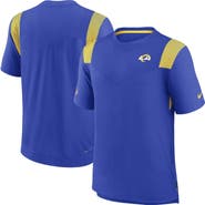 Nike Men's Nike Royal Los Angeles Rams Sideline Tonal Logo Performance Player T-Shirt