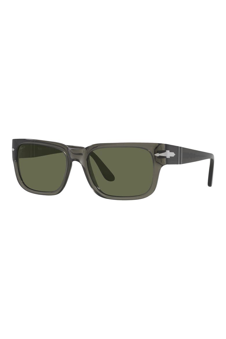58mm Polarized Rectangular Sunglasses, Alternate, color, ROSE GOLD TORT