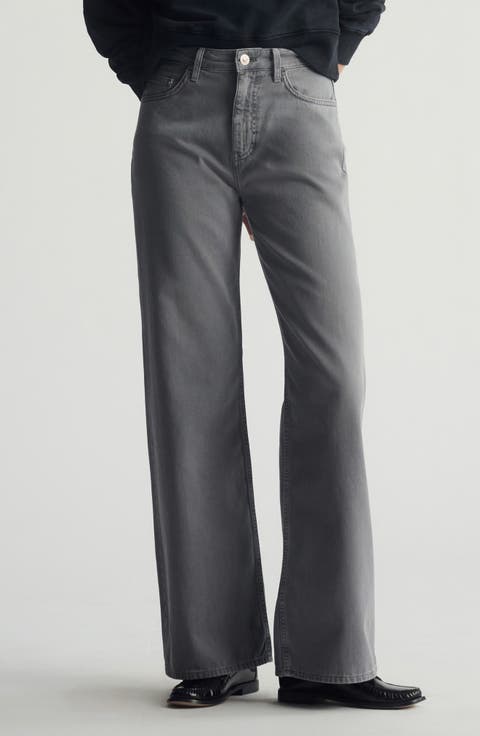 High Waist Wide Leg Jeans (Quiet Shade)