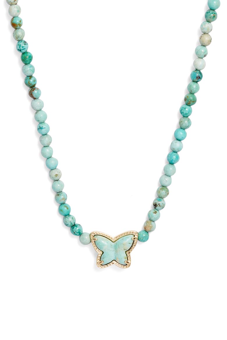 Lillia Beaded Necklace, Main, color, SEA GREEN