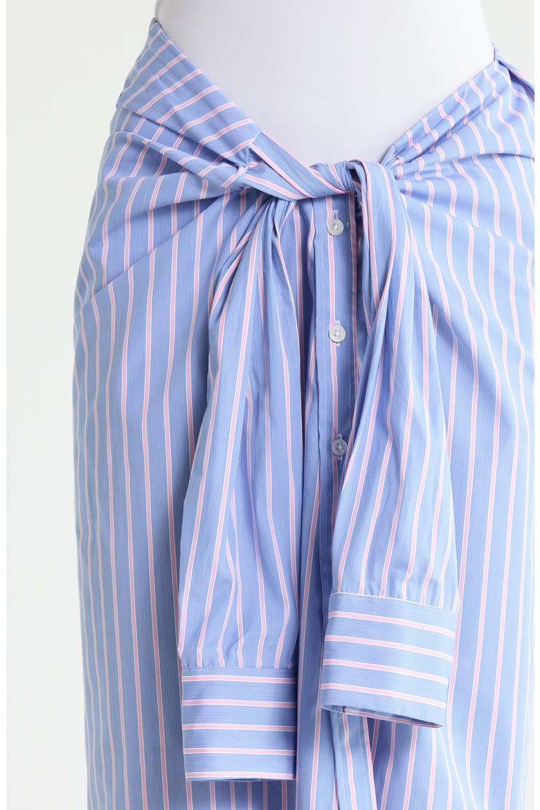 Stripe Midi Wrap Skirt, Alternate, color, AMALFI STRIPE
