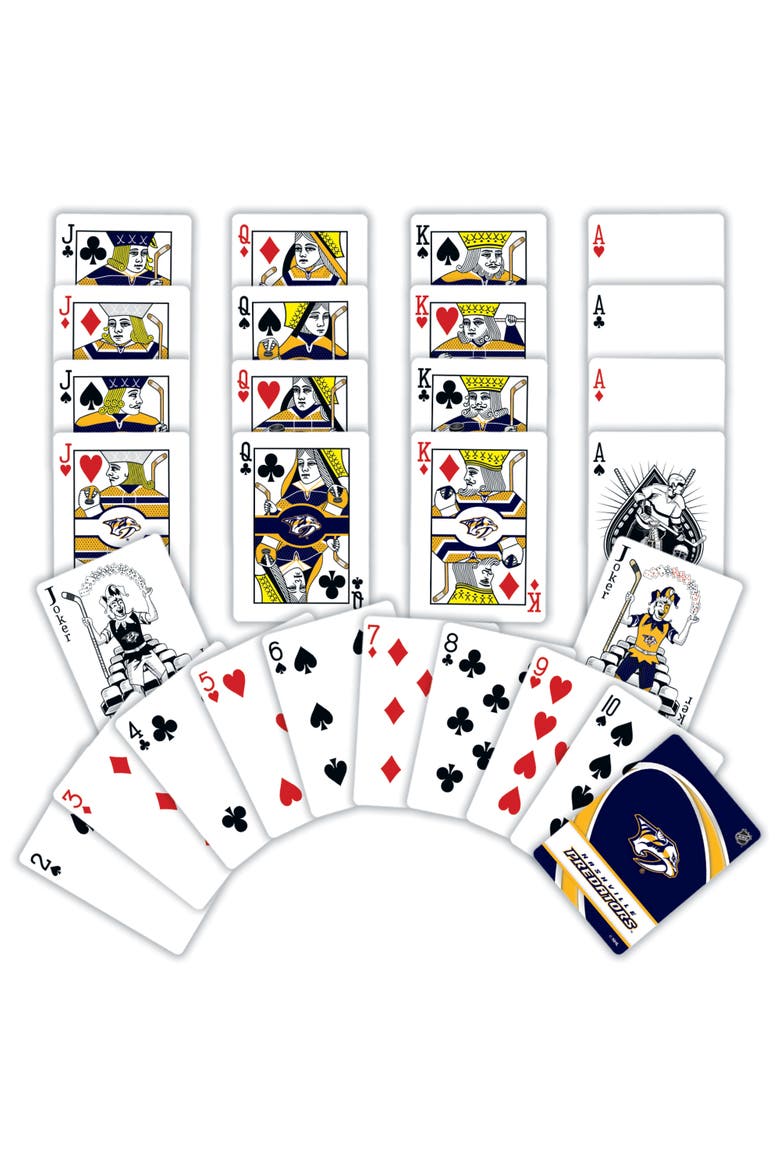 Nashville Predators Playing Cards, Alternate, color, Multicolor