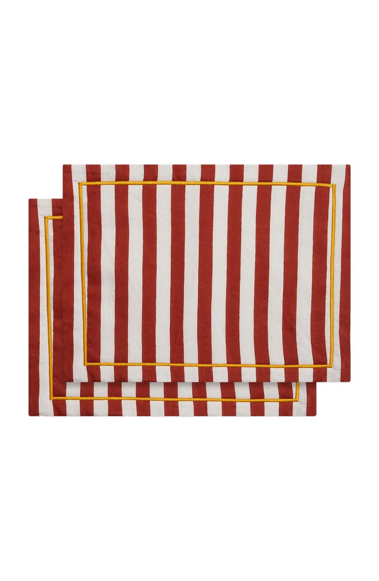 La DoubleJ Placemat Set Of 2, Main, color, Riviera Mattone Mattone