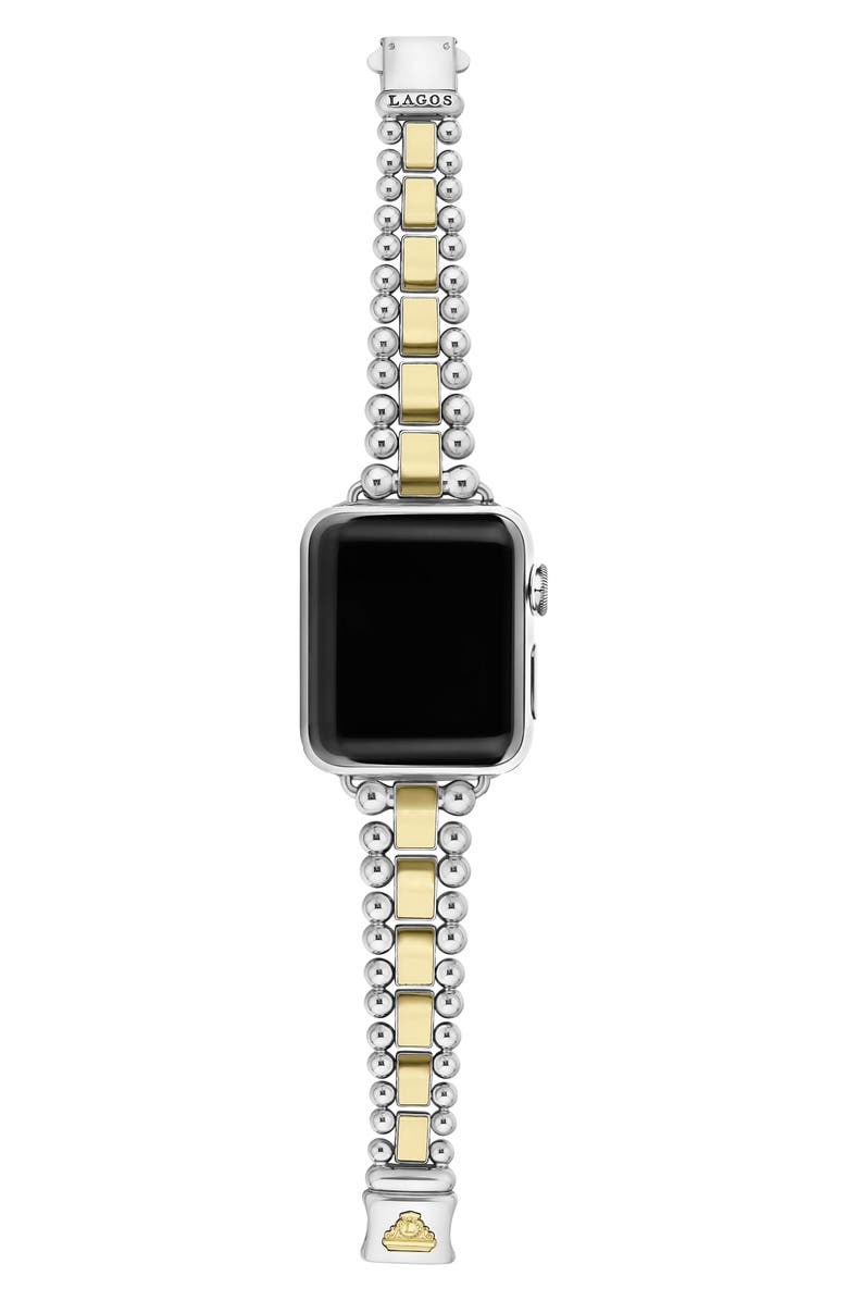 LAGOS Smart Caviar Two-Tone Watchband for Apple Watch<sup>®</sup>, Alternate, color, Two Tone