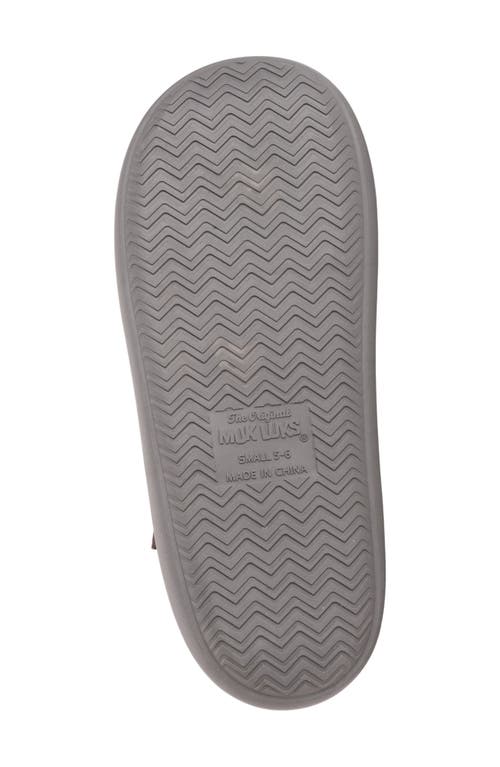 Muk Luks Joss Faux Shearling Lined Slipper In Gray