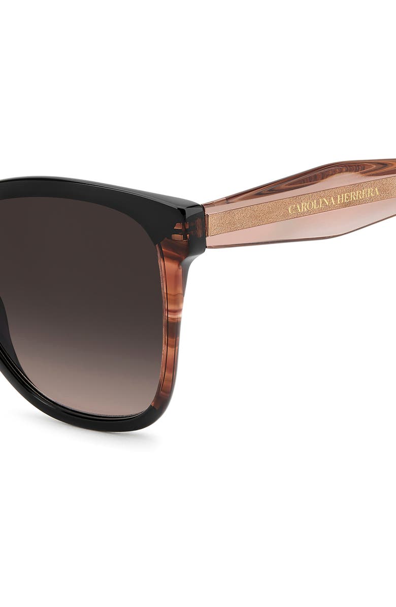 Carolina Herrera 56mm Gradient Butterfly Sunglasses, Alternate, color, 