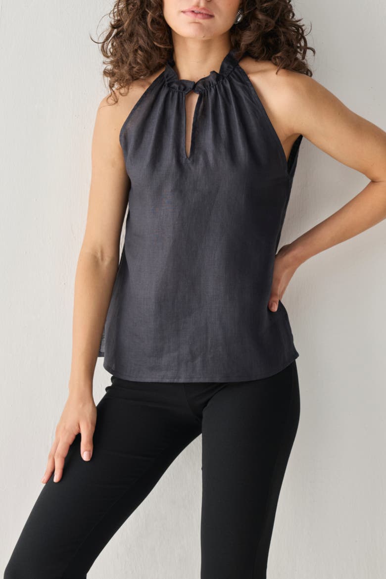 Halter Neck Top, Main, color, Black