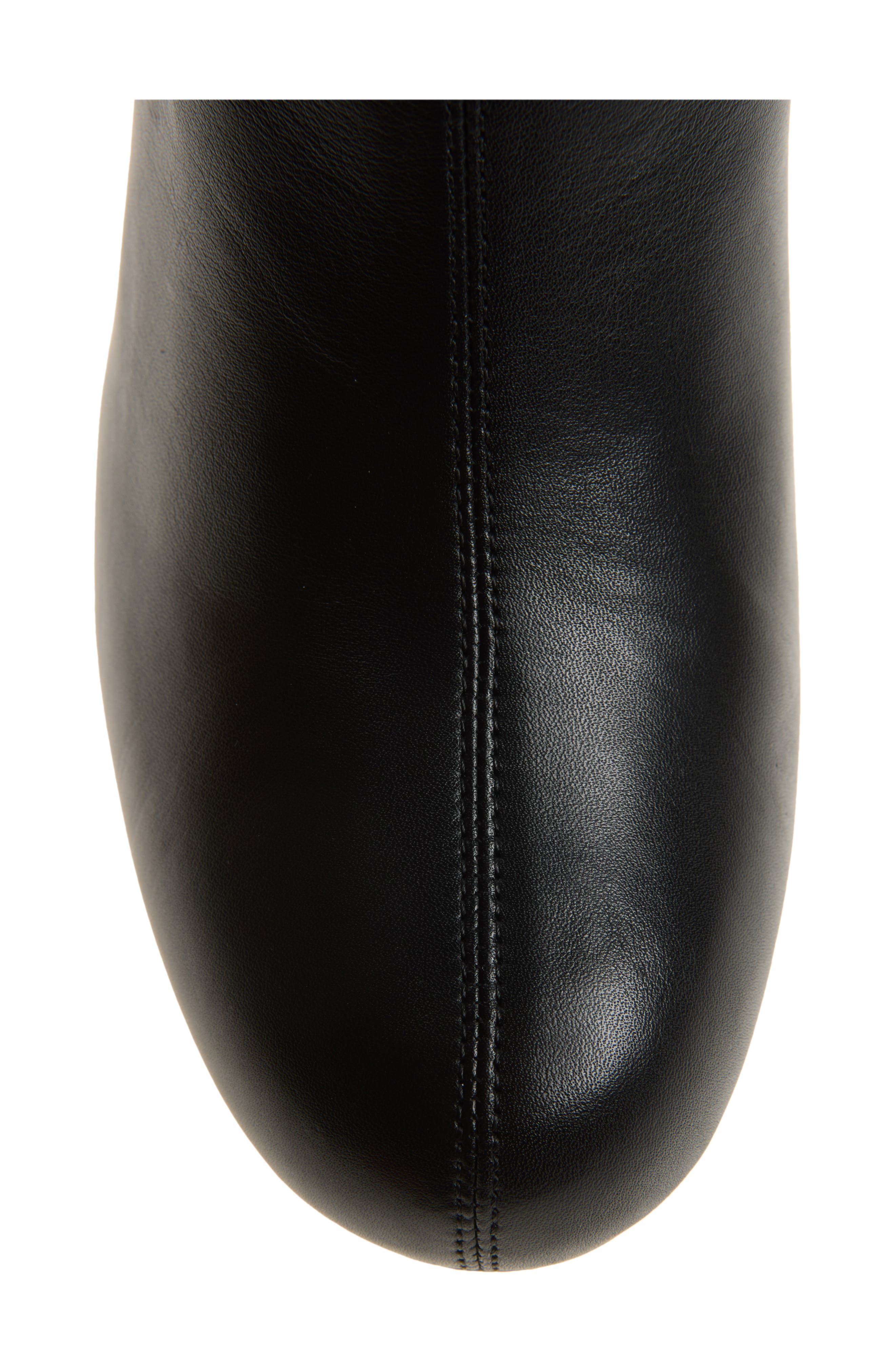 Isa Leather Bootie, Alternate, color, BLACK LEATHER