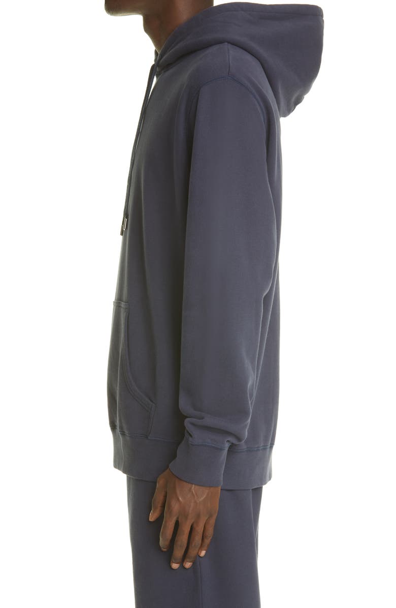 Sunspel French Terry Pullover Hoodie, Alternate, color, Navy