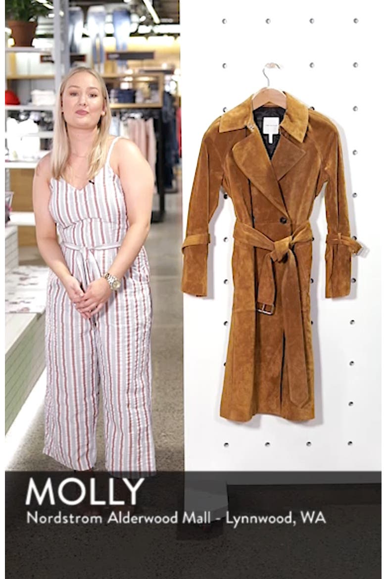 Genuine Suede Trench Coat video