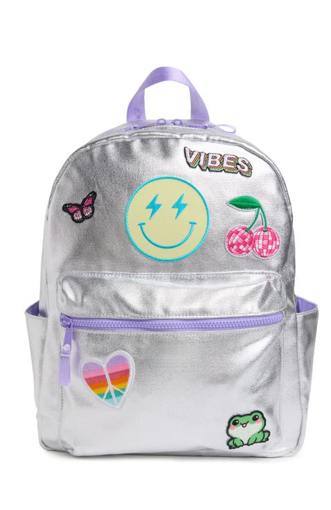 Kids' Metallic Canvas Patch Backpack