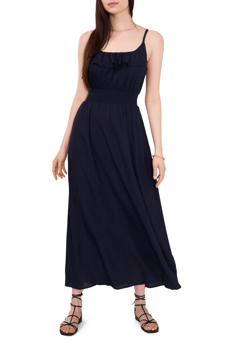 1.STATE Flounce Sleeveless Maxi Dress, Main, color,