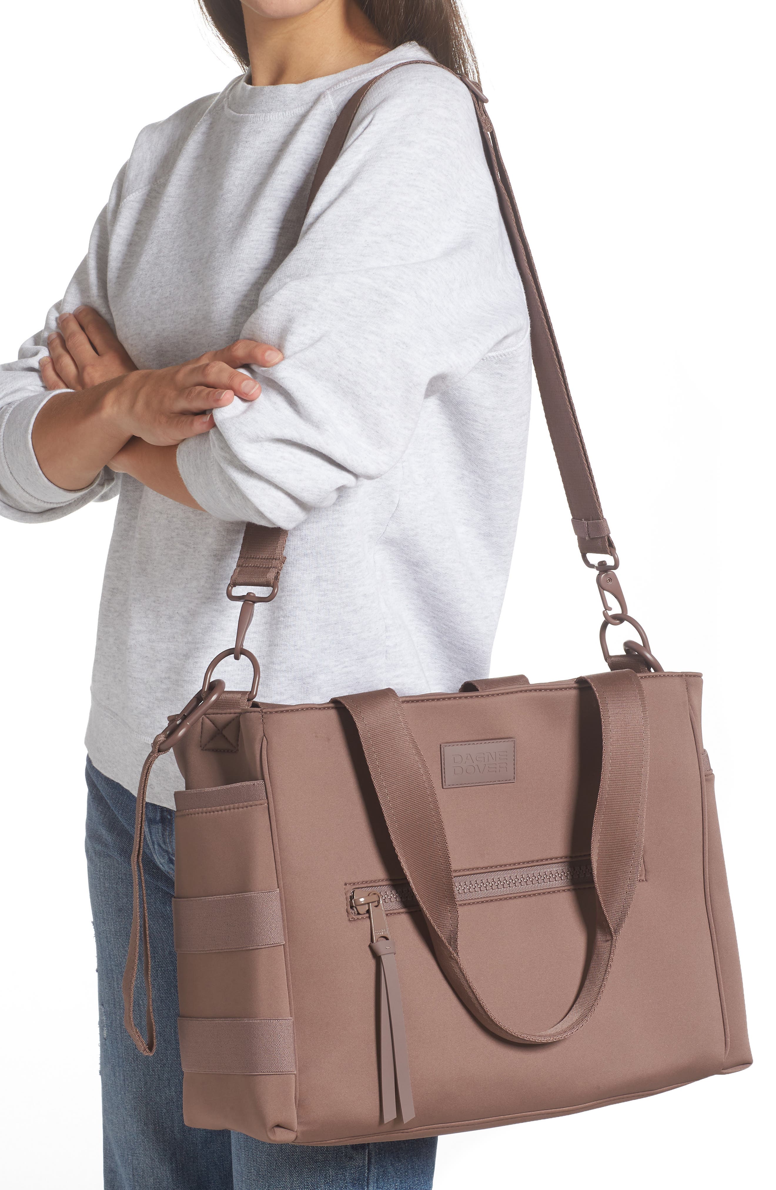 Dagne Dover Large Wade Diaper Tote, Alternate, color, Dune