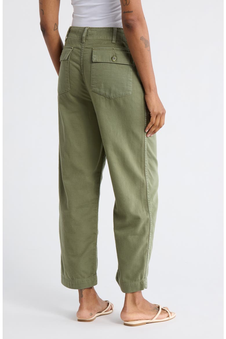The Admiral Crop Cotton Pants, Alternate, color, CLASSIC ARMY