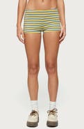 EDIKTED Isara Stripe Stretch Cotton Shorts