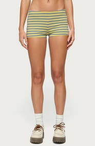 EDIKTED Isara Stripe Stretch Cotton Shorts