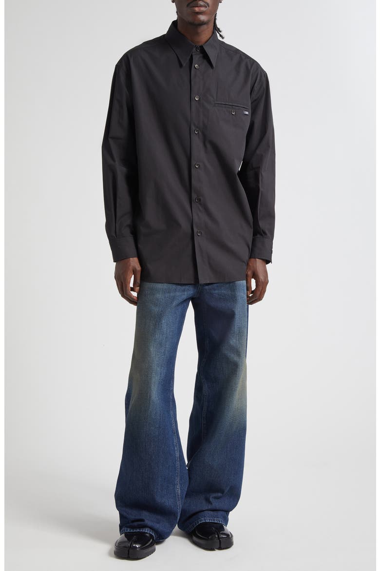 Wide Leg Jeans, Alternate, color, DARK BLUE