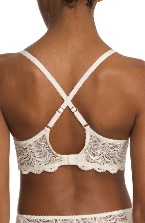 Natori Persuasion Lace Convertible Plunge T-shirt Bra In White