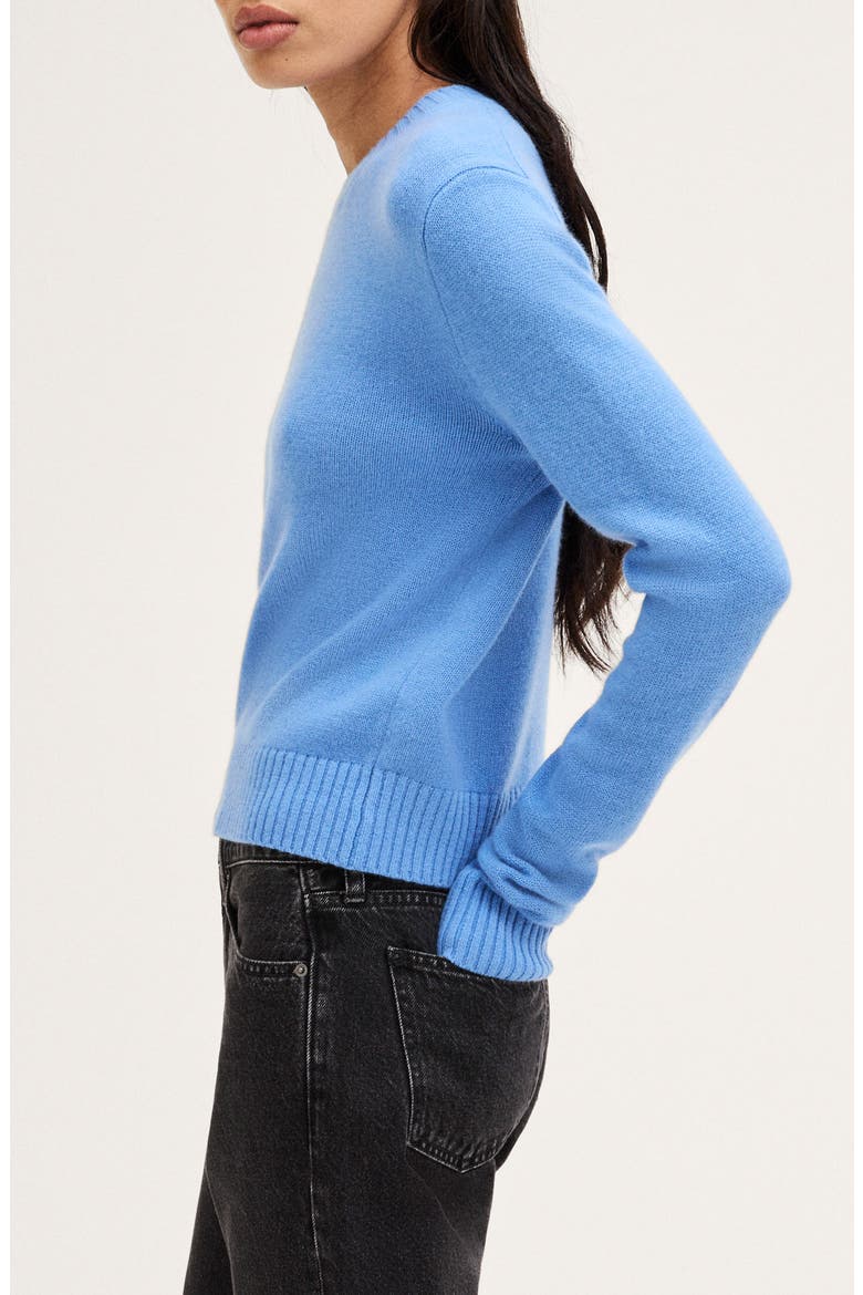 The Mila Merino Wool Crewneck Sweater, Alternate, color, ORNAMENTAL BLUE