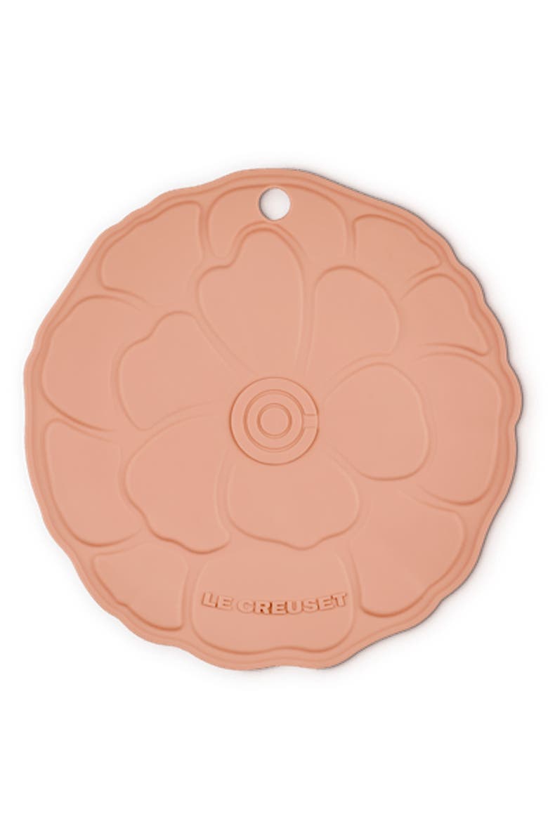 Le Creuset Silicone Petal Trivet, Main, color, Peche