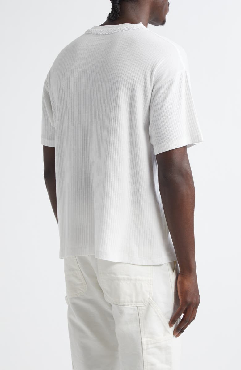 Bode Beaded Salt Marsh T-Shirt, Alternate, color, Cream