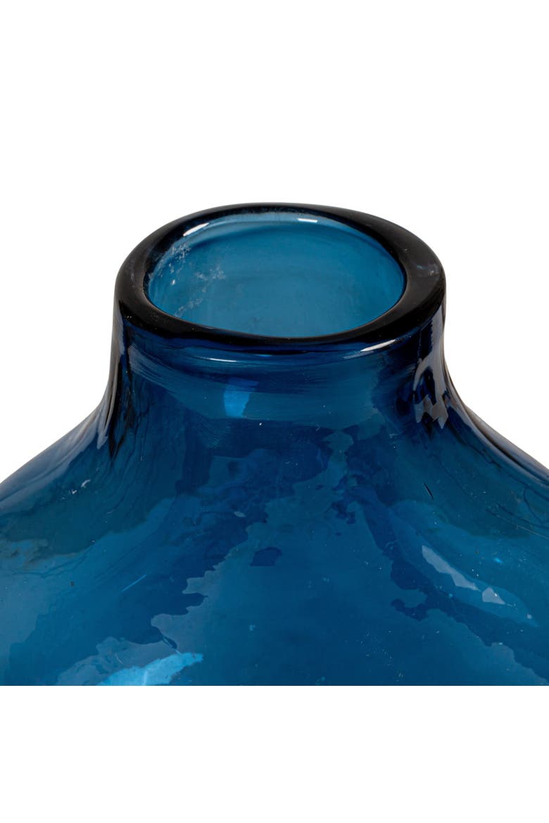 Glass Abstract Vase, Blue, Alternate, color, Blue