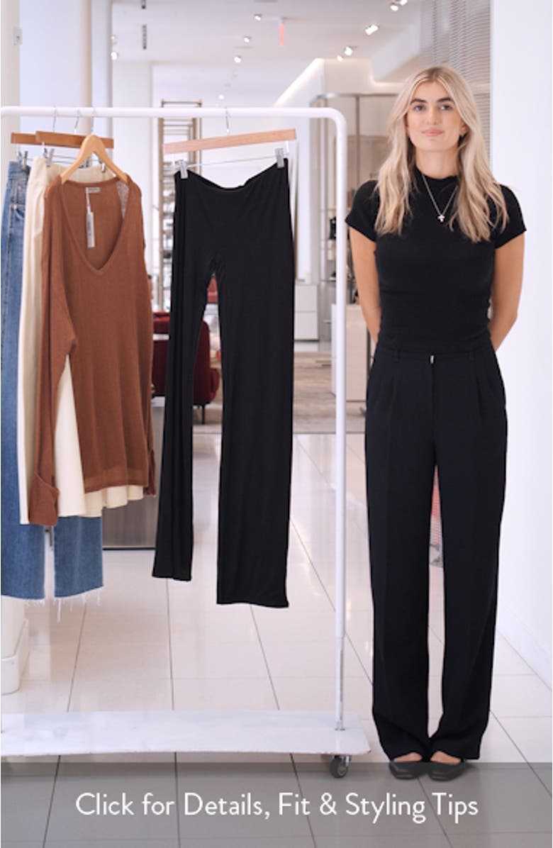 Asymmetric Bootcut Pants