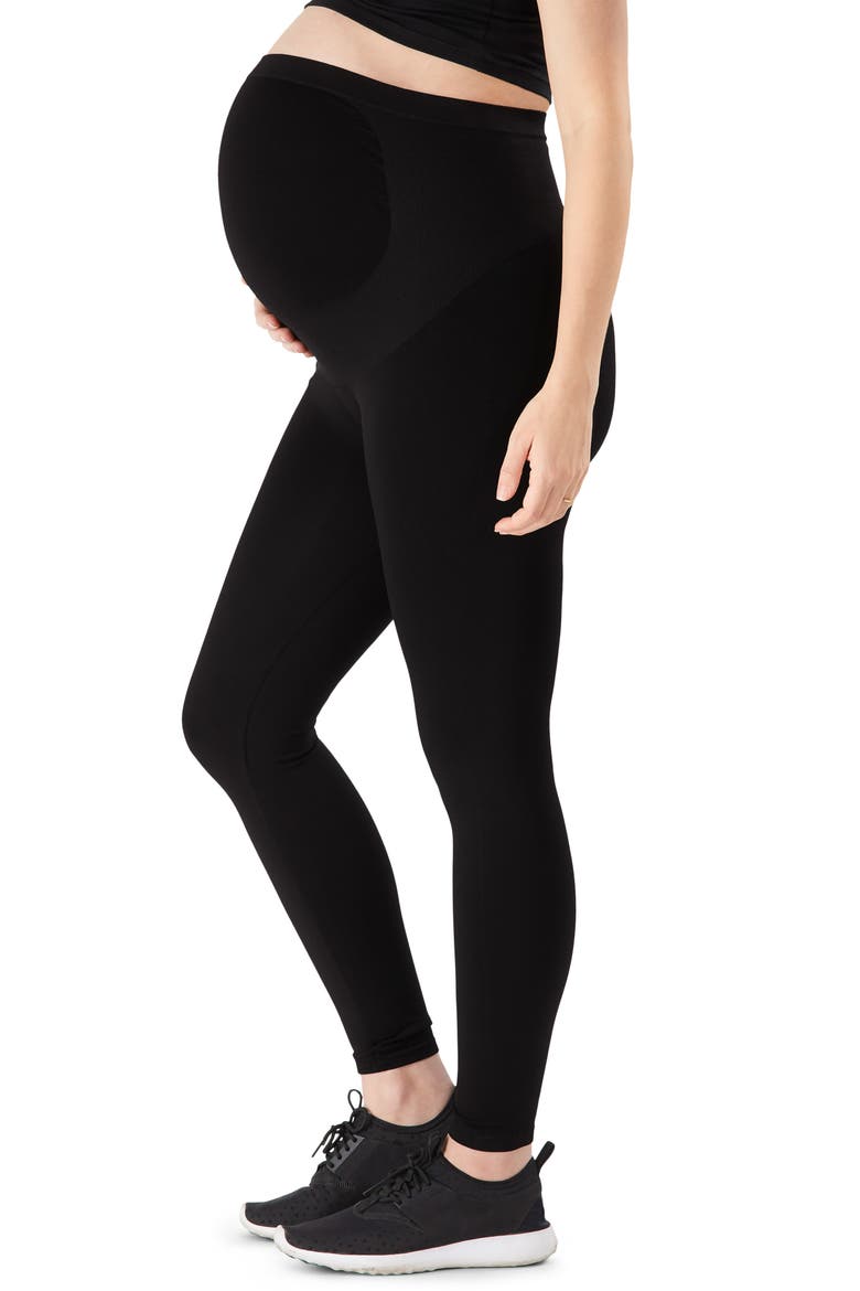 Bump Support™ Maternity Leggings, Main, color, BLACK