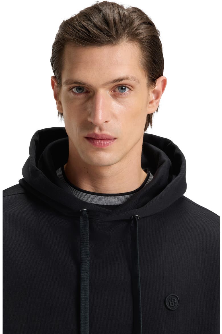 Stevens Cotton Pullover Hoodie, Alternate, color, BLACK