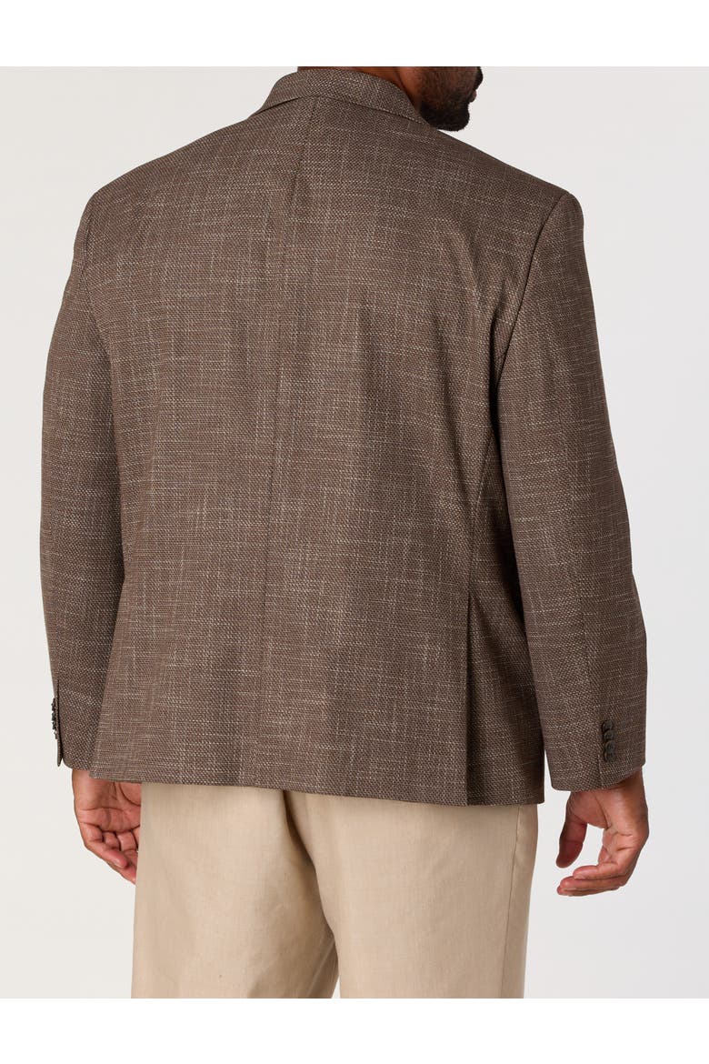 Big & Tall Textured Sport Coat V2, Alternate, color, BROWN