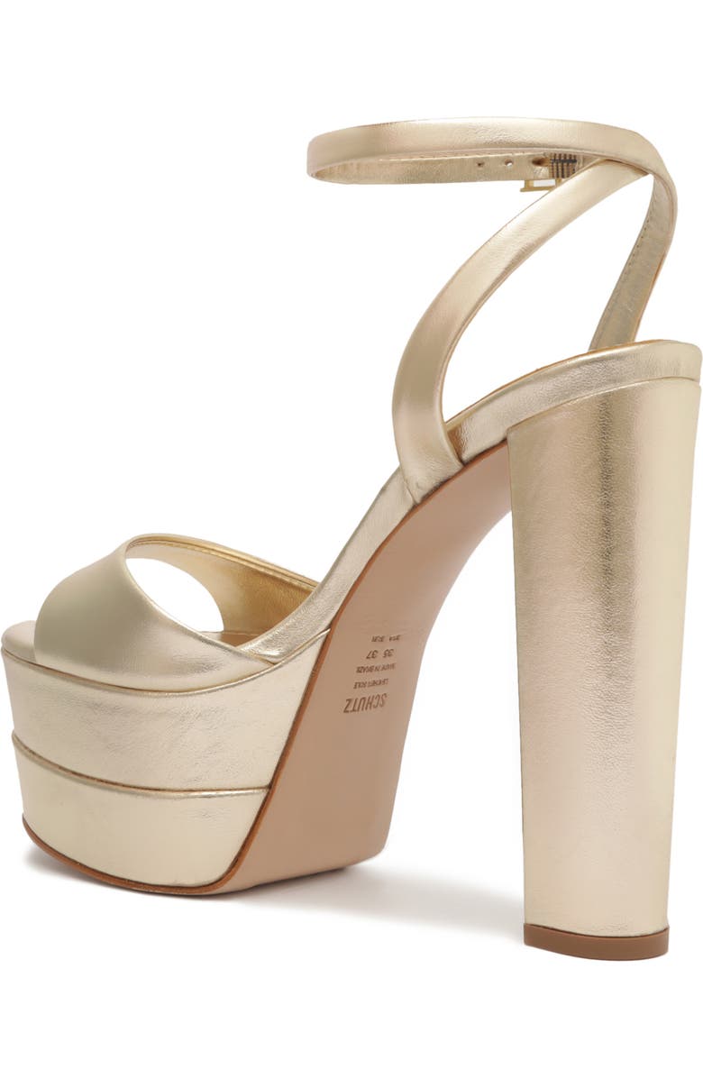 Schutz Kaila Ankle Strap Platform Sandal, Alternate, color,