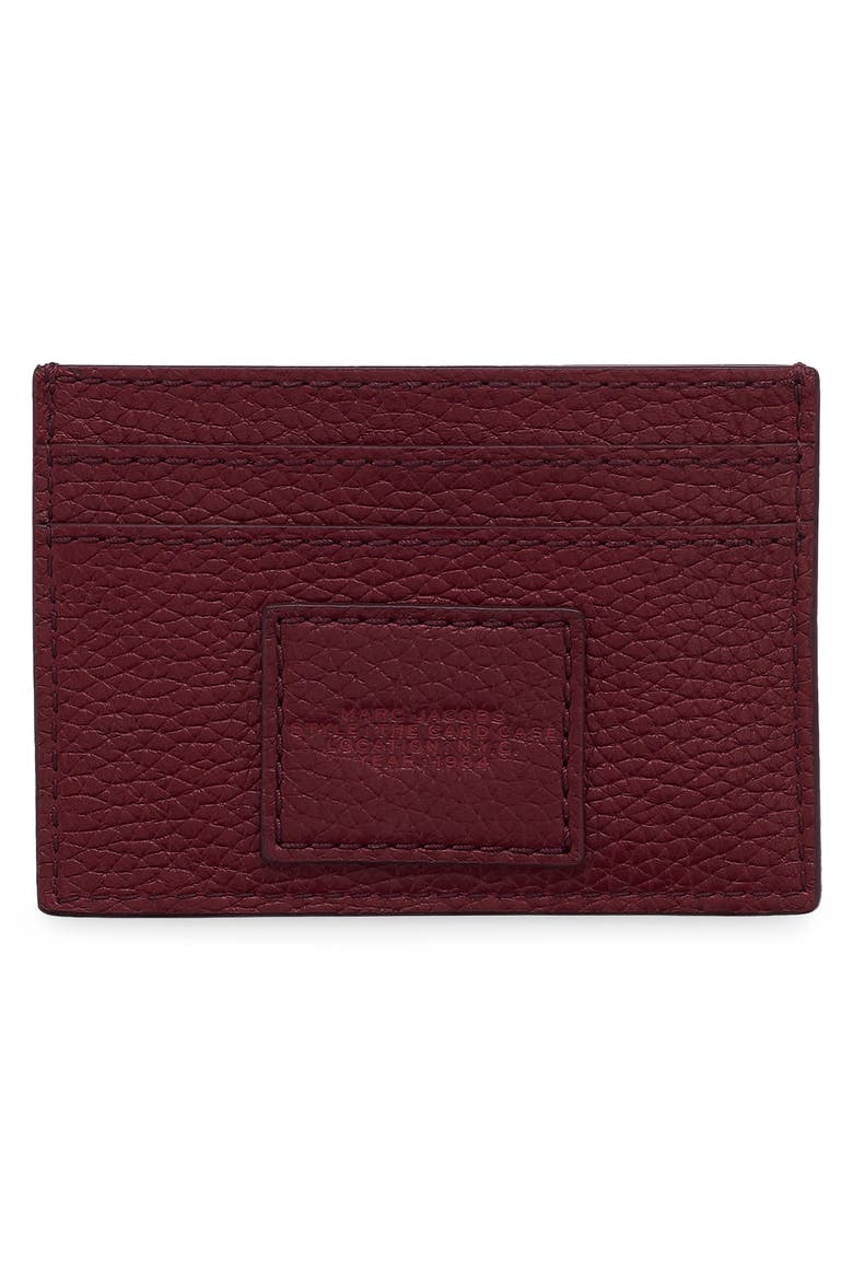 The Leather Card Case, Alternate, color, CHERRY