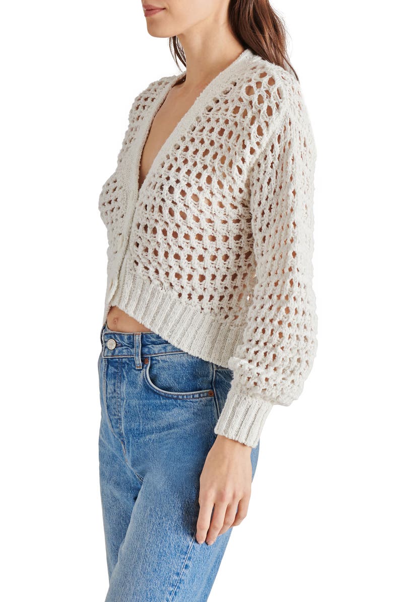 Steve Madden Lucas Open Stitch Cardigan, Alternate, color, 
