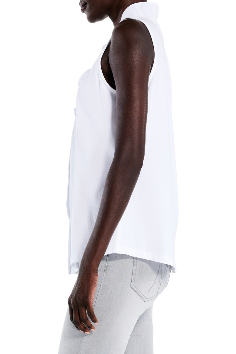Ruffled Around Sleeveless Top, Alternate, color, PAPER WHITE
