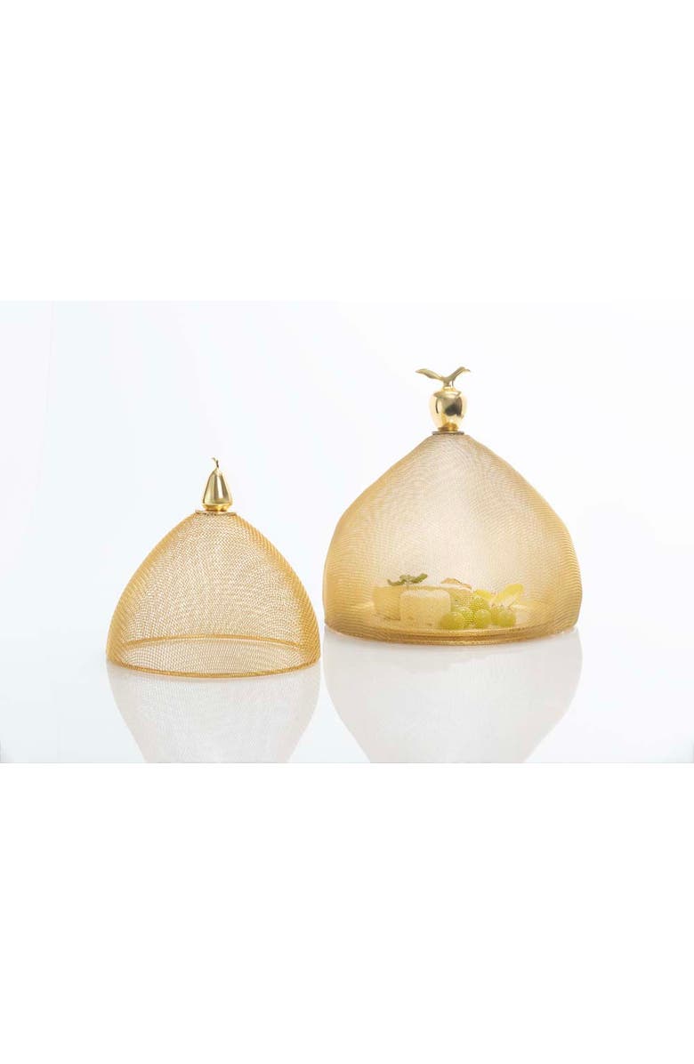 Lunares Gold Mesh Domes - Set of 2, Alternate, color, Gold