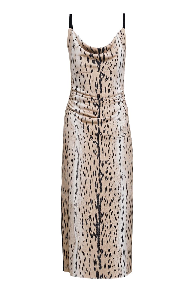 Claudi Animal Print Silk Slipdress, Alternate, color, LEOPARD FAWN NEUTRAL