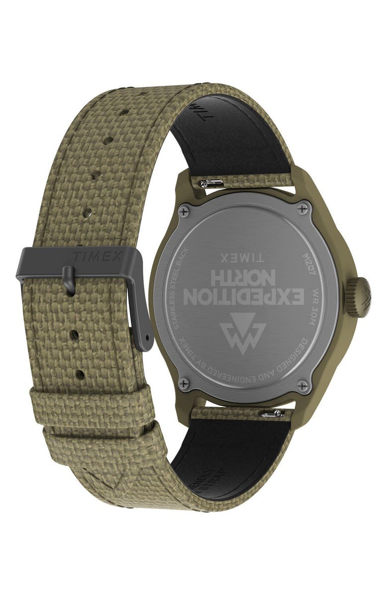 Timex<sup>®</sup> Expedition North<sup>®</sup> Traprock Recycled Textile Strap Watch, 43mm, Alternate, color, 
